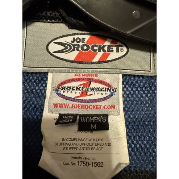 Women’s Joe Rockets Motorcycle Jacket Medium Black/Grey With Pads NEW - Picture 16 of 16